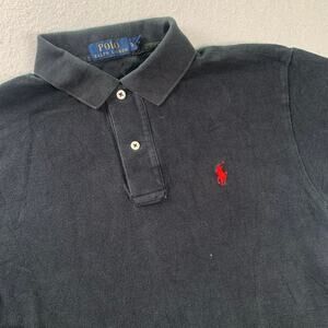 Polo Ralph Lauren Polo Shirt Mens Small Black Red Pony Short Sleeve Embroidered